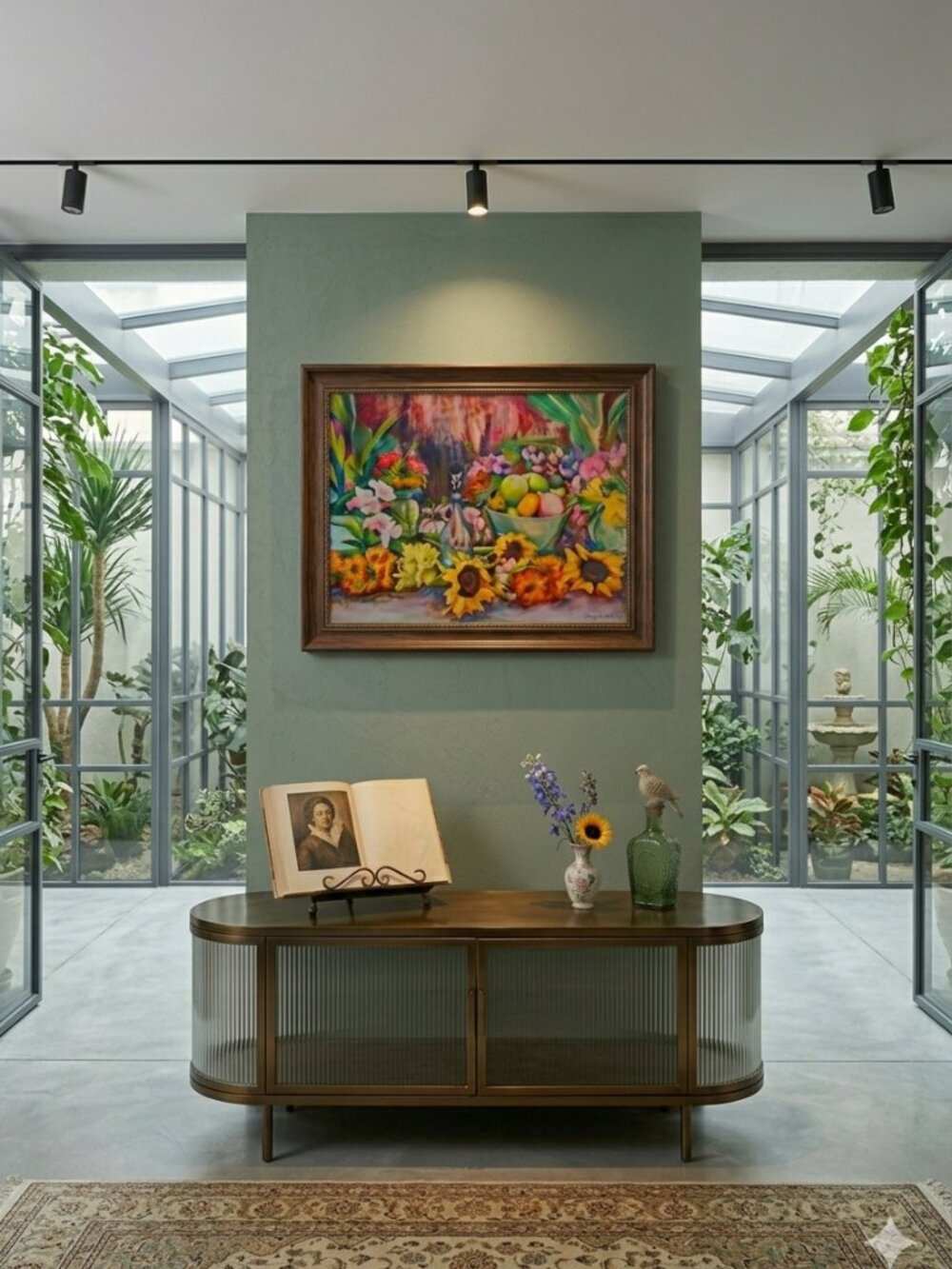 ​Hand-Painted Floral Still Life - Rich Textures & Warm Tones - Picture 3 of 7